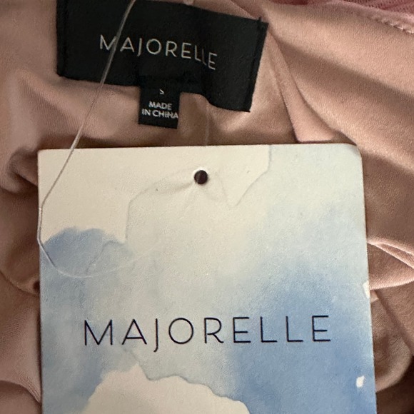 Majorelle Pastel Pink Ruched Bodysuit Size Small One Shoulder Top Asymmetric NEW - Picture 11 of 11